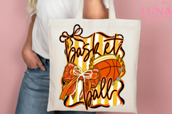 Basketball Png, Basketball Game Day Png, Coquette Basketball Product Image 4