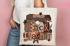 Proud Black Teacher Png, Teacher Black History Png, Black Product Image 5