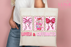 To Be Lovely &amp; Caffeinated Png, Valentine's Day Png, Coffee Product Image 5