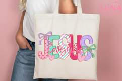 Love Like Jesus SVG PNG | Preppy Valentine Shirt Design Png Product Image 3