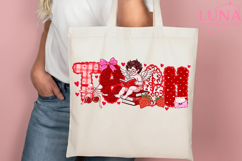 Preppy Teacher Valentine Png Bundle, Coquette Teach Png Product Image 5