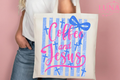 Coquette Coffee and Jesus Png, Retro Christian Png Product Image 4