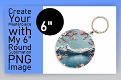 Lively 3D Landscape Round Design Sublimation Product Image 1