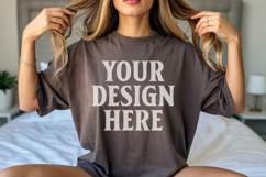 Dark Chocolate Gildan 18500 Hoodie Sweatshirt Mockup, 185 mo Product Image 1