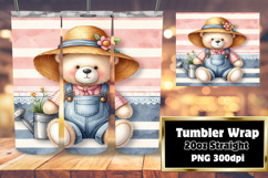 20oz Sublimation Gift Template , Teddy Bear Product Image 1