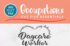 Daycare worker svg for early childhood or childcare workers Product Image 3