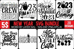 New Year SVG Mega Bundle , Happy New Year SVG MEGA Bundle Product Image 5