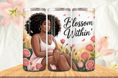 Black Girl Magic Black Woman Positive mind 20oz Tumbler wrap Product Image 1