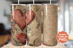 Cupid Vintage Valentine Tumbler | Valentine Tumbler Wrap Product Image 1