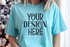 Sapphire Comfort Colors 1717 Christmas Mockup, CC 1717 Product Image 1