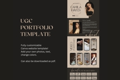 UGC Portfolio Canva Website Template, UGC Portfolio Template Product Image 2