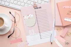 10 Digital Valentine&#039;s Day Washi Tape, Heart Stickers Product Image 3