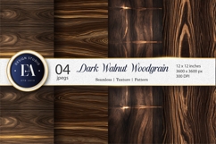 Luxury Dark Walnut Woodgrain Seamless Digital Paper Product Image 1