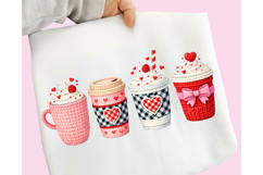 Yarn Valentine Coffee PNG, Valentine Coffee Faux Yarn PNG Product Image 3