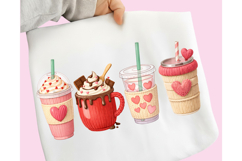 Yarn Valentine Coffee PNG, Valentine Coffee Faux Yarn PNG Product Image 4