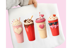 Yarn Valentine Coffee PNG, Valentine Coffee Faux Yarn PNG Product Image 6