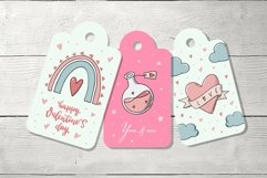 12 Valentine&#039;s day labels EPS | PNG | JPG Product Image 3