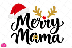 Merry Mama PNG, Funny Christmas PNG, Christmas Sublimation Product Image 2