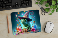 Chameleon, Halloween Mouse Pad PNG, Cute Pet Gift Product Image 1