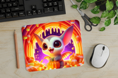 Sugar Glider, Halloween Mouse Pad PNG, Cute Pet Gift Product Image 1