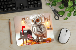 Owl, Halloween Mouse Pad PNG, Cute Pet Gift Product Image 1