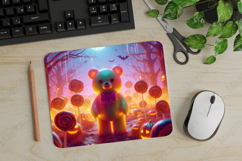 Jelly Bear, Halloween Mouse Pad PNG, Cute Pet Gift Product Image 1