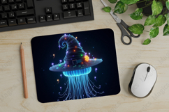Jellyfish, Halloween Mouse Pad PNG, Cute Pet Gift Product Image 1