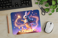 Bunny, Halloween Mouse Pad PNG, Cute Pet Gift Product Image 1