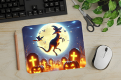 Kangaroo, Halloween Mouse Pad PNG, Cute Pet Gift Product Image 1