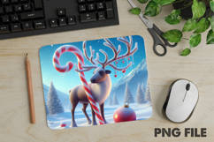 Caribou, Christmas Animal Mouse Pad PNG,Cute Pet Gift Product Image 1