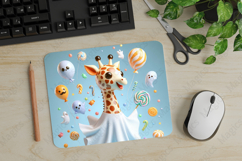 Giraffe, Halloween Mouse Pad PNG, Cute Pet Gift Product Image 1
