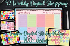 52 Weekly Shopping Digital Planner Colorful Style with Hyper Product Image 1