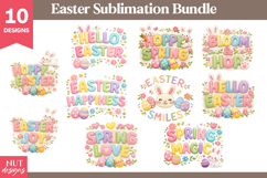 Easter Bundle Faux embroidery Easter Quotes Product Image 1
