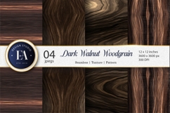 Dark Walnut Luxury Woodgrain Seamless Digital Paper Product Image 1