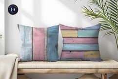 Shabby Cottage Pastel Wood Planks Seamless Digital Paper Product Image 2