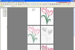 Pink Tulip - PDF Cross Stitch Pattern Product Image 2