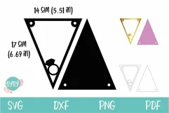 Bridal Shower Banner SVG |Bunting Banner SVG | Pennant SVG Product Image 3