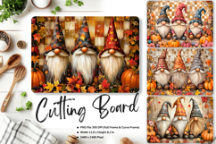 Gnome Cutting Board Kitchen Fall Autumn Chopping Board_111 Product Image 1