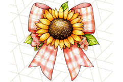 Watercolor Summer Bow Clipart PNG, Coquette Bright Bow Png Product Image 4