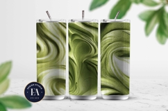 Matcha Latte Swirl Pattern, Creamy Matcha Abstract Paper Product Image 2
