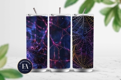 Neon Cobweb Digital Papers, Spooky texture Product Image 2