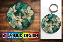 Garden Delight Sublimation Round Design PNG Product Image 1