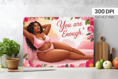 Afro Girl/Woman Melanin braided hair Cutting Board PNG Desig Product Image 1