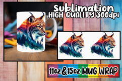 Joyful hearts 11oz 15oz sublimation wrap, Animals Art Product Image 1