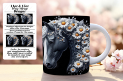 SOPHISTICATED 11oz Mug Wrap PNG , Horse Product Image 1