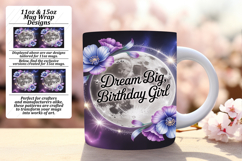 Fresh 15oz Mug Wrap Png Template , Girl Quote Product Image 1