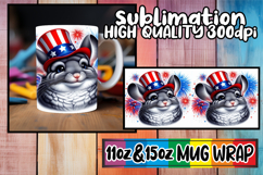 Colorful dreams 11oz 15oz sublimation wrap, USA Animals Product Image 1