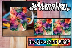 Whimsical Spring Abstract Shapes Mug Wrap 11oz 15oz Sublimat Product Image 1