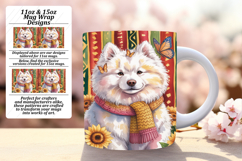 Custom 11oz Mug Wrap Png Artwork , Cute Dog Product Image 1