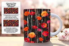 Flower &amp; Stripe Mug Wrap - Colorful Blossoms Product Image 1